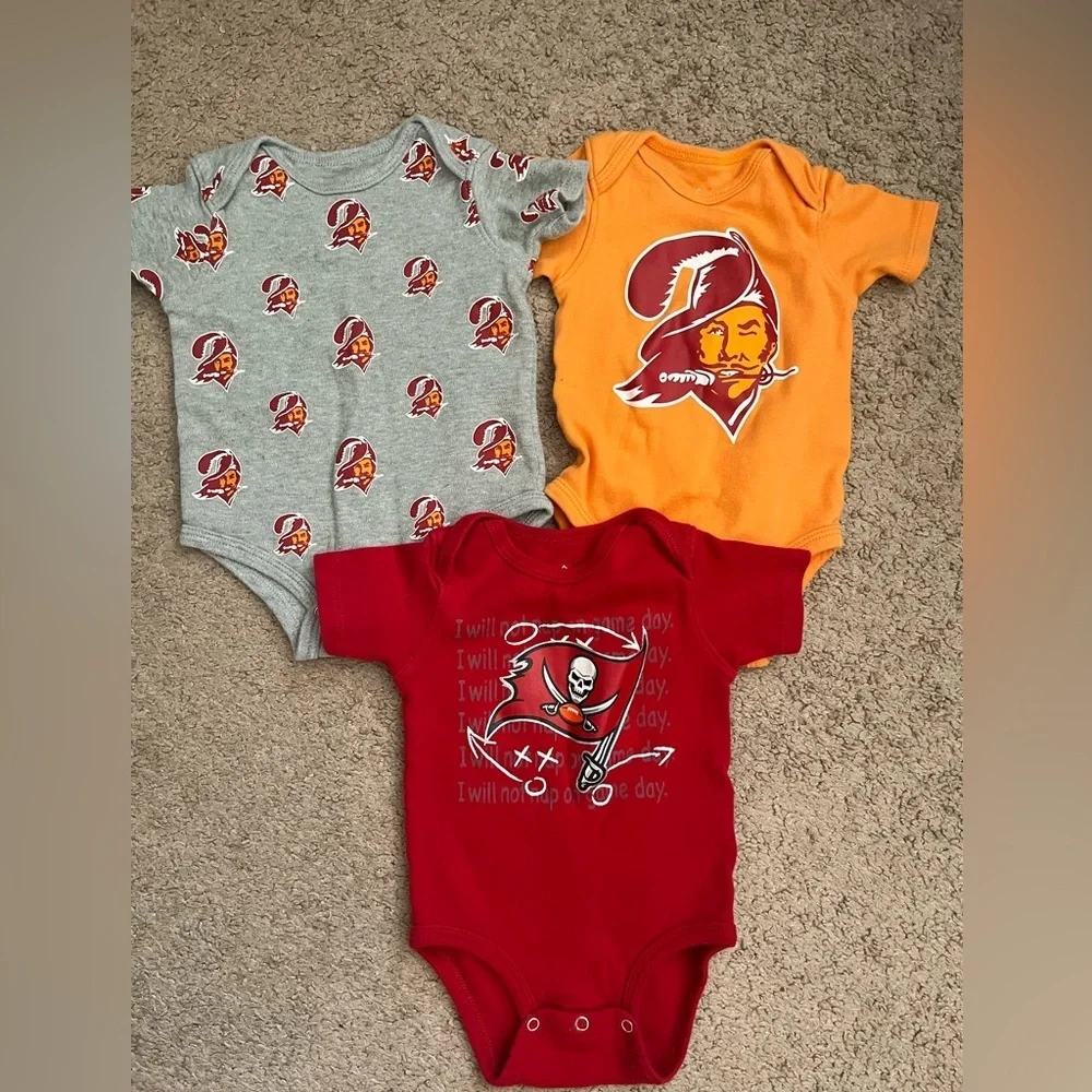 Tampa Bay Buccaneers Bodysuit Trio